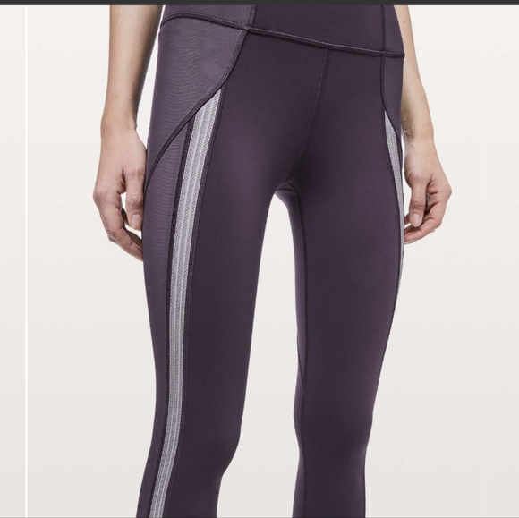 Lululemon Power Lines Crop *21"Cyber / Dark Chrome - Picture 5 of 10